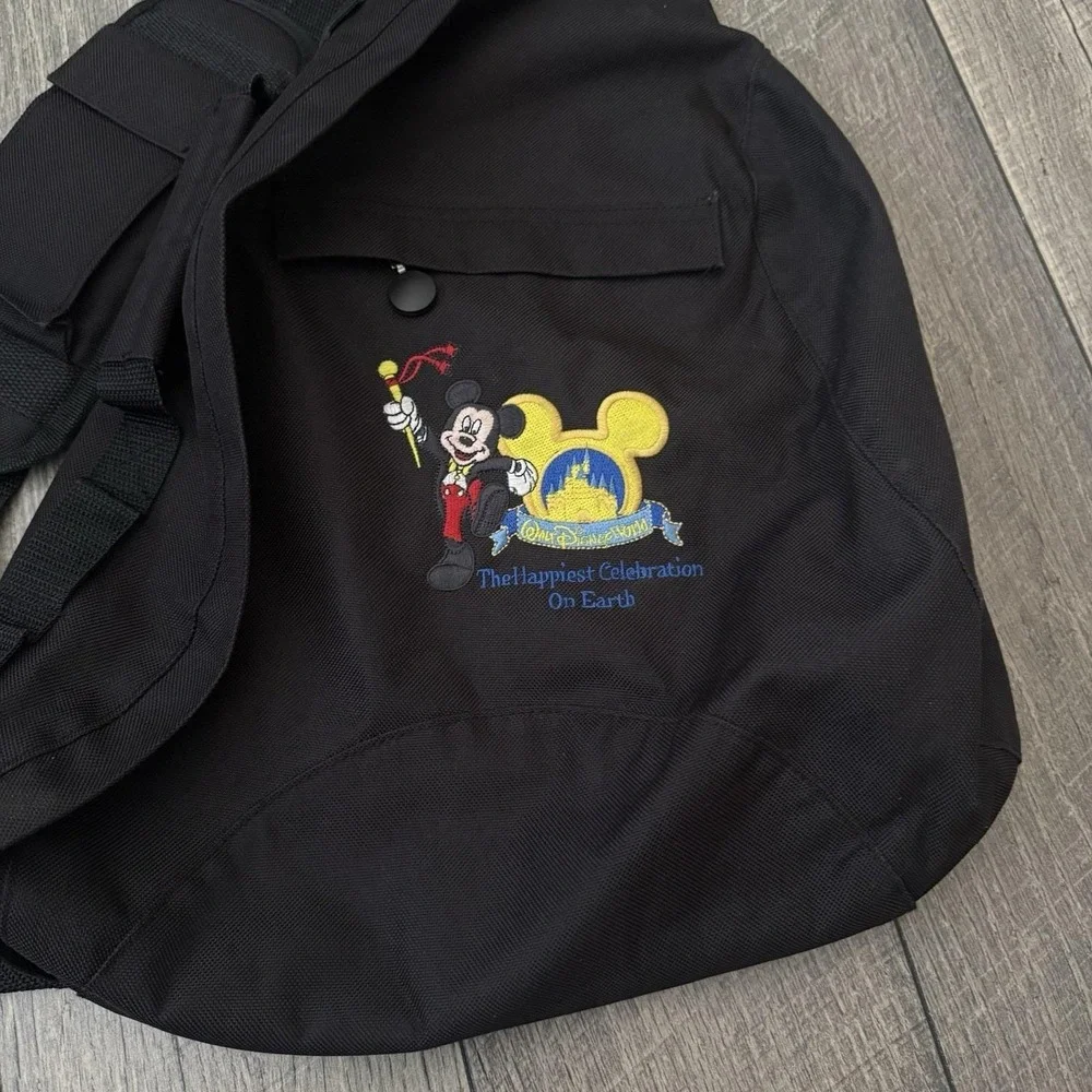 Vintage Disney World Happiest Celebration On Earth Mickey Sling Bag Backpack Y2K